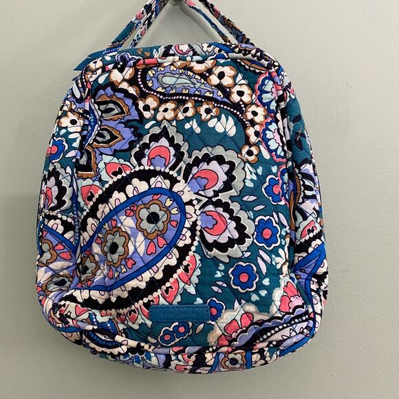 Very Bradley Lunch Box Quilted Paisley Insulated Multicolor Top Handle Zip - Picture 2 of 10